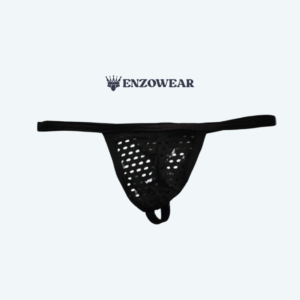Tanga Negra con Aberturas para Hombre – Estilo "Open" Provocativo