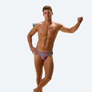 Alternative view of Bikini con Estampado Lava Neón (Rosa/Verde) y Cuerpo Negro | Enzowear