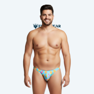 Alternative view of Tanga Bulge Frutas Felices – Diseño Divertido y Colorido | Enzowear | Talla Grande